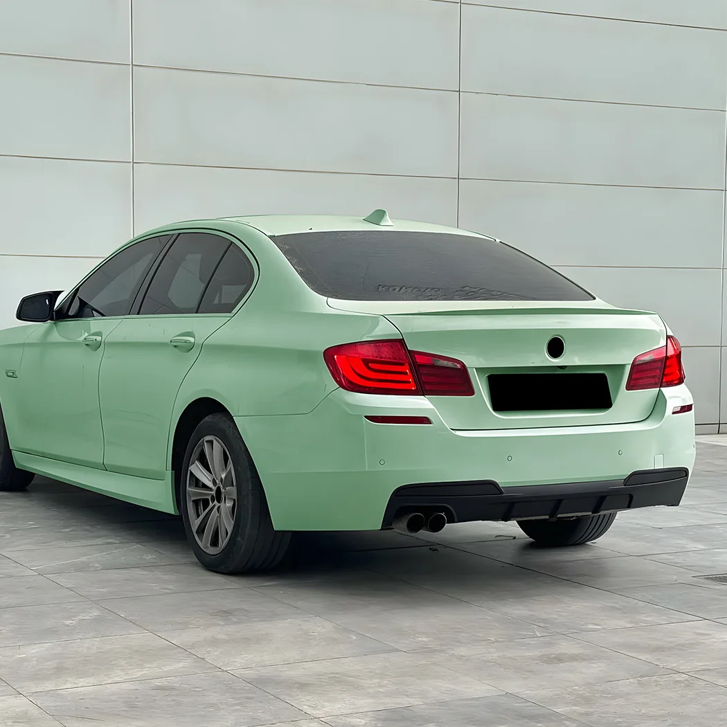 BMW F10 F11 M 스포츠 528i 535i 540i 2010-2017 MP 스타일 자동차 트림 리어 범퍼 디퓨저 립용 F10 듀얼 스플리터 스포일러 바디 키트
