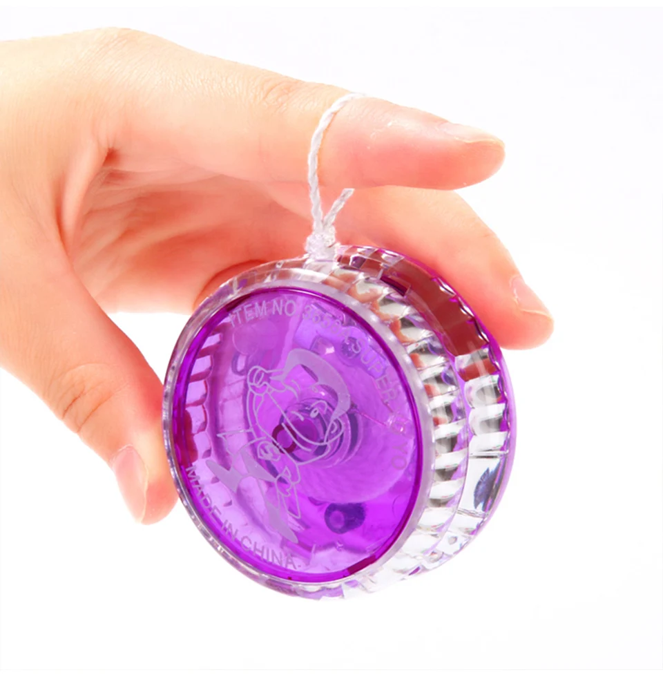 Yoyo Ball 2Pcs Creative Hobby Magic YoYo LED Light Classic Toys Fun Games Yo Yo Professional Practice Juggling Amateur Show Toys Kids Gift