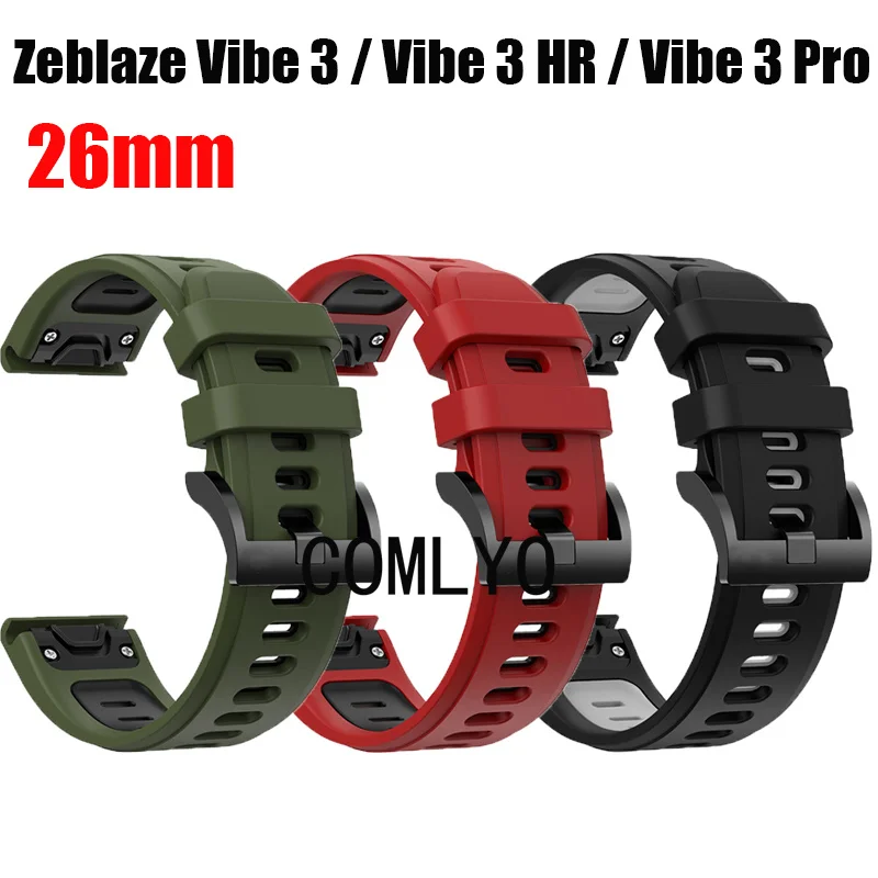 Para Zeblaze VIBE HR VIBE PRO VIBE 3s ECG Correa reloj