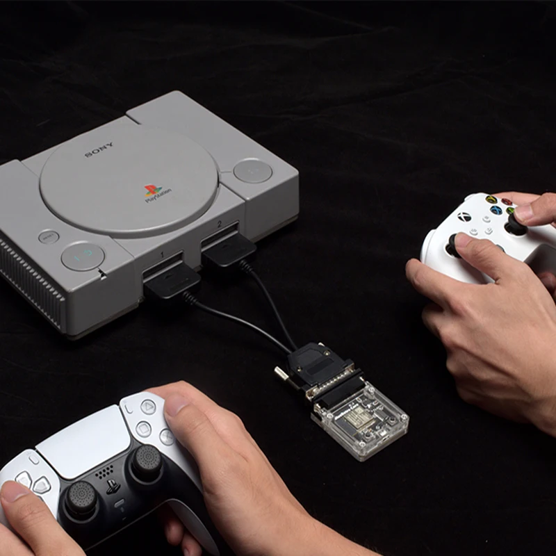 Blueretro-wireless Game Controller Converter Cabo Ps1 Ps2 Ngc N64 Nes Snes dc ss Controlador de Jogo Adaptador Cabo - Image 5