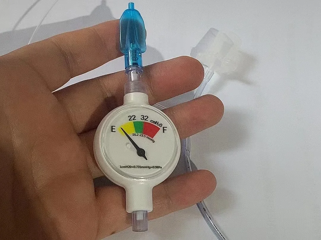 Endotracheal Intubation Balloon Pressure Gauge Saturation Detection Device for Pet Animal Anesthesia Machine Accessories Clinic for Pet Anesthesia Machine Accessories Pet Surgical Accessories Airbag Pressure Gauge