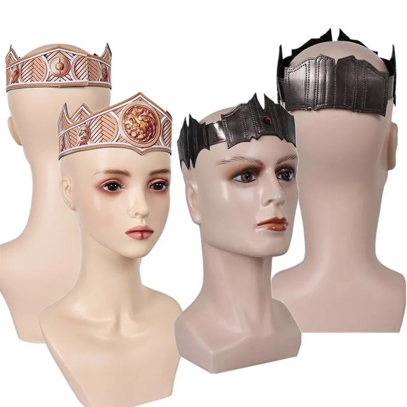 

TV Fantasy Aegon Headband Rhaenys Cosplay Crown Men Women Halloween Carnival Costume Accessories Headwear Party Roleplay Gifts