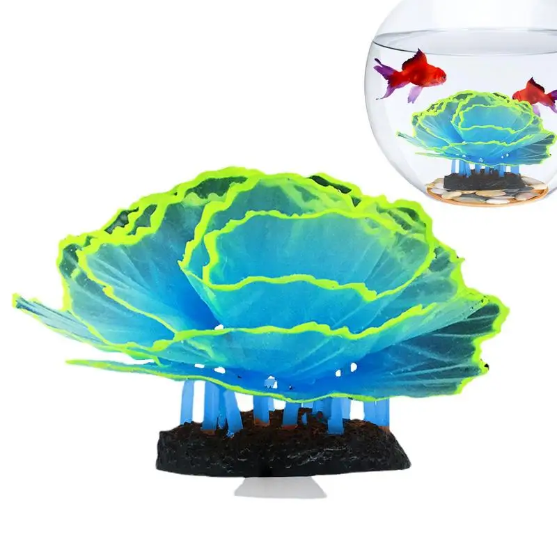 

Artificial Aquarium Coral Ornament Silicone Coral Aquarium Ornament Portable Fish Tank Landscape Decoration For Freshwater Fish