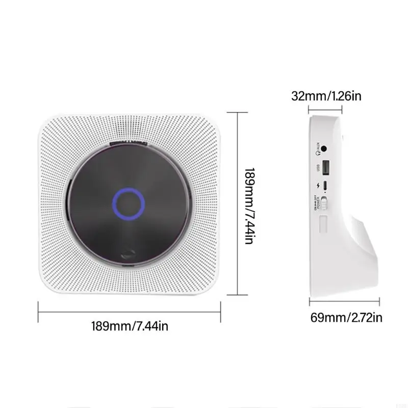 Rechargeable CDs Player HiFi Speaker Remote Controls LCD Display Sleep Timers Headphone