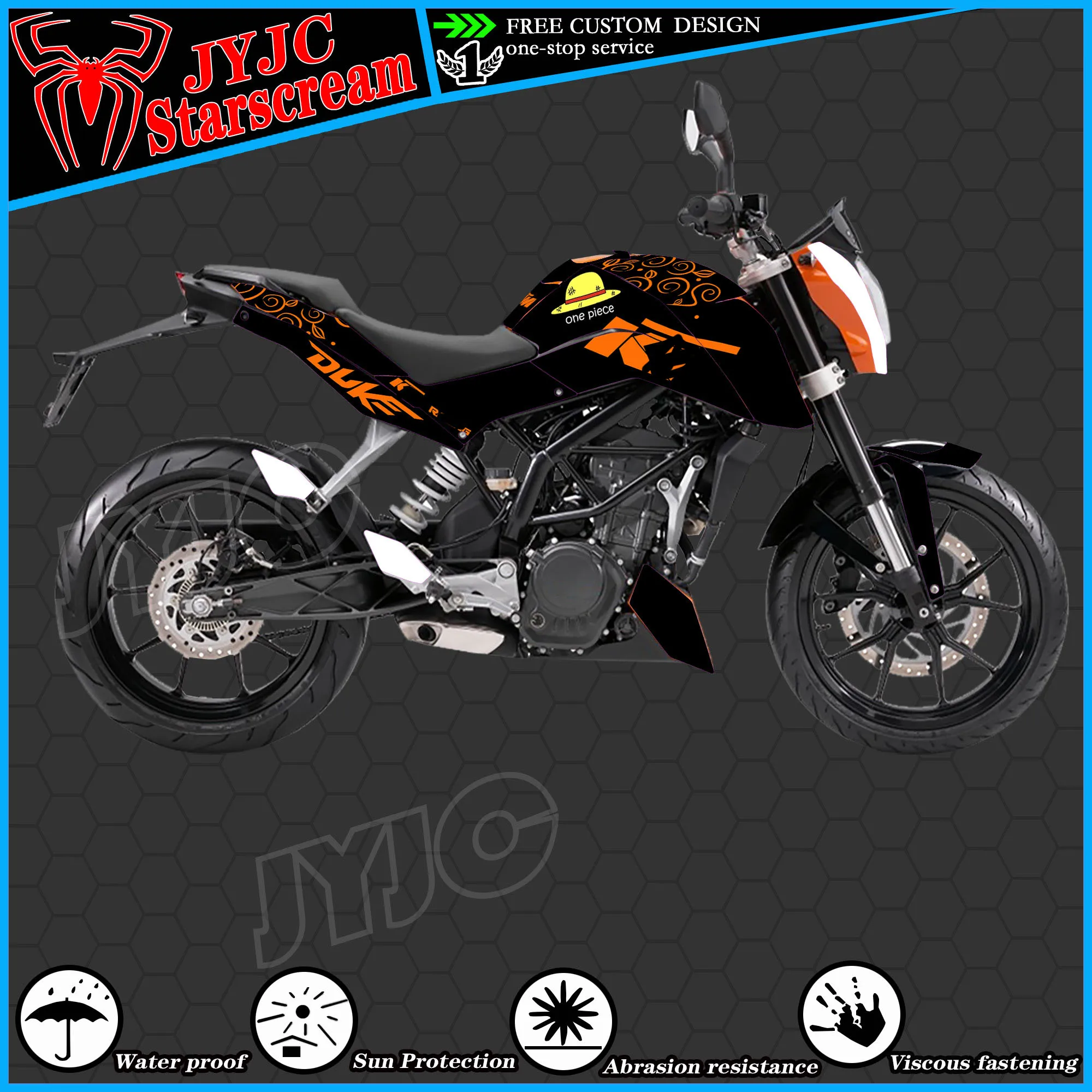 

Graphic Kit for 2011 2012 2013 2014 2015 2016 DUKE 125 200 390 Motorcycle Decal Stickers