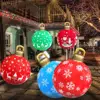 Large PVC New Year Gift Inflatable Toys Hanging Ornament Christmas Decorations Christmas Balls Xmas Tree 3