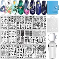 Biutee Nail Stamping Plates Template Tiger Zebra Leopard Print Animal Image Stainless Steel Stencil Nail Art Template Texture 1
