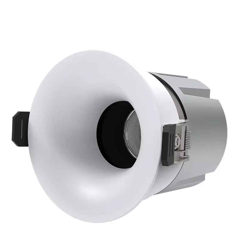 내장형 LED COB 스팟 조명 5W 7W 10W 눈부심 방지 곡면형 화이트 블랙 다운라이트 12W 15W 18W CRI92 가정용 매장 사무실용