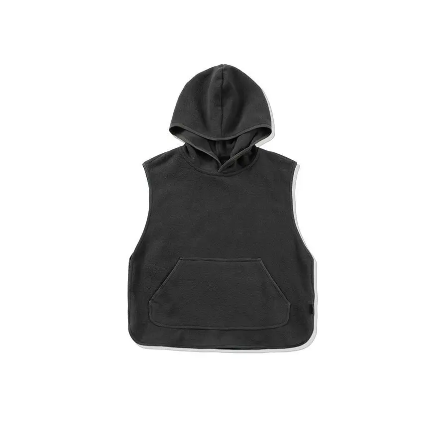 childre Versatile Sport Sleeveless Pocket Hoodie Vest Spring Autumn Warm Boys Solid Color Loose Casual Kids Top waistcoat street
