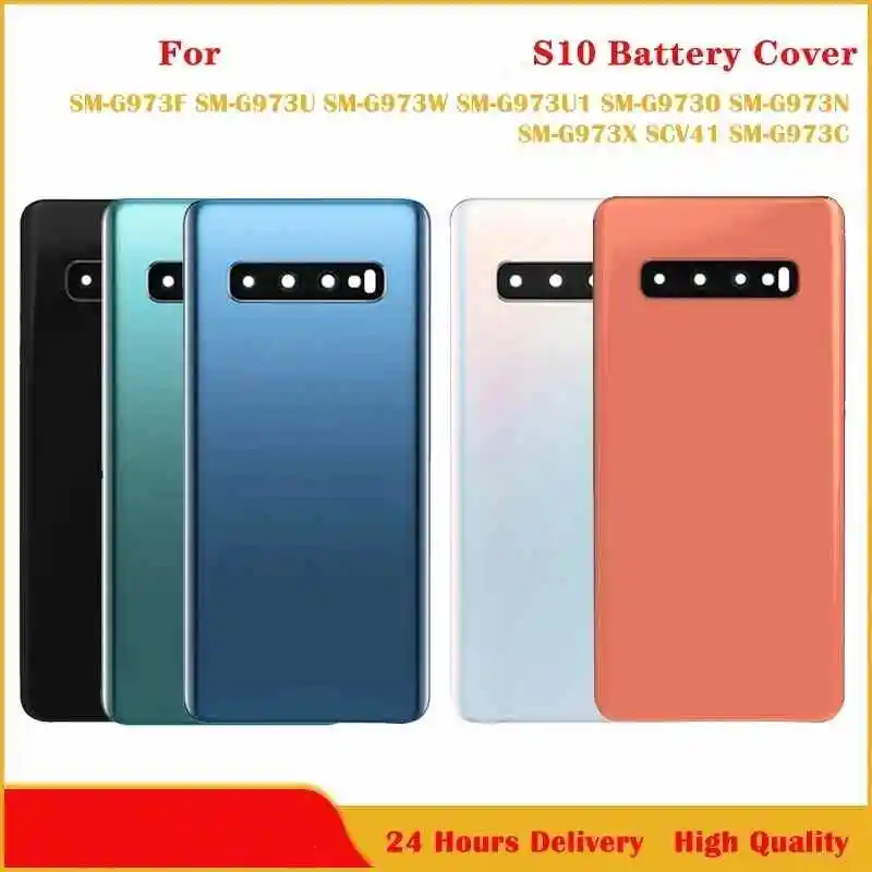 

Новая стеклянная крышка для Samsung Galaxy S10, задняя крышка аккумулятора для Samsung Galaxy S10 Plus, дверной задний корпус с объективом камеры