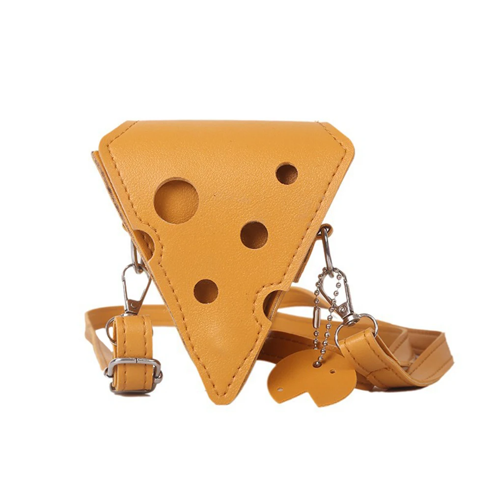 

Hollow Mini Cheese Bag Messenger Bag Waist Bag Shoulder Lipstick Bag Female Small Earphone Women Handbags Bags PU Leather Bags