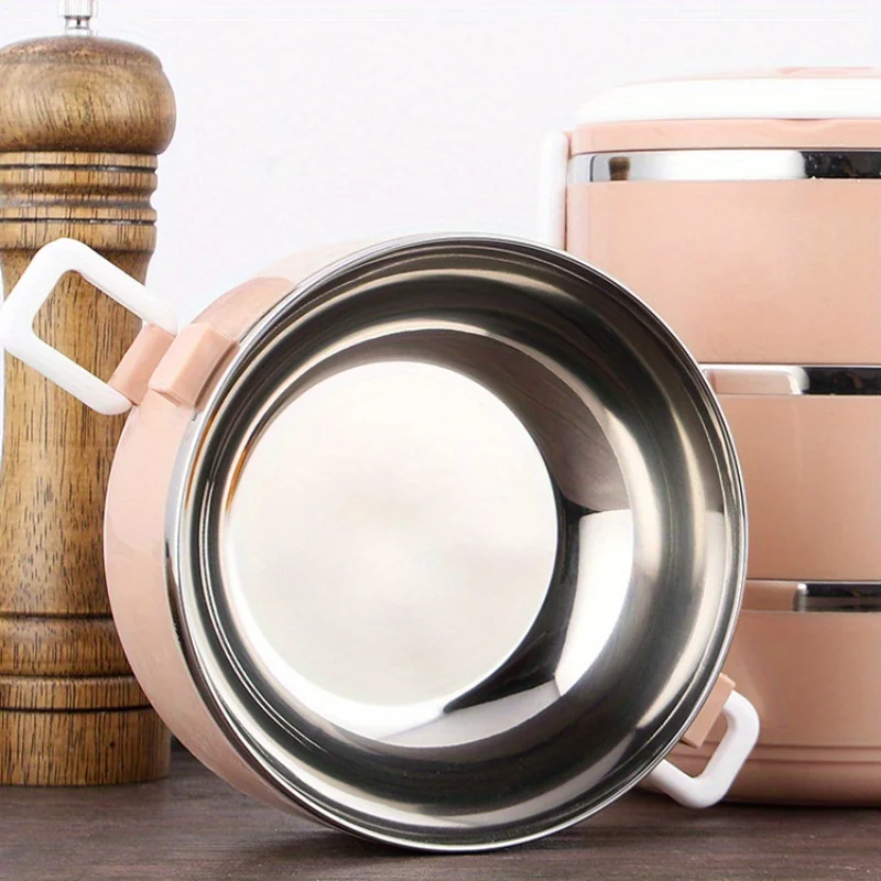 1/2/3/4Layer Portable Stainless Steel Thermal Lunch Box Multi-Purpose Microwave Bento Box With Lids Leakproof Food Container Box