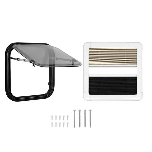 Rv Wohnwagen fenster mit Verdunkelung vorhang 75 ° Öffnungs winkel h500mm  w500mm Ausschnitt Auszieh fenster für rv Wohnmobil anhänger - AliExpress