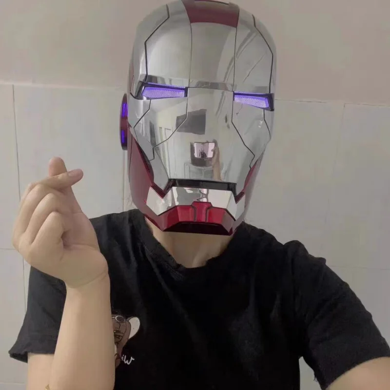 Iron Man Tony-Casco Eléctrico De Varias Piezas, Apertura Y Cierre Control De Voz En Ingles 1 1 Figura De Abs Usable Juguetes Munecas Regalos Gong Bohan Led Iron Man Tony-Casco Eléctrico De Varias Piezas, Apertura Y Cierre Control De Voz En Ingles 1 1 Figura De Abs Usable Juguetes Munecas Regalos Gong Bohan Led