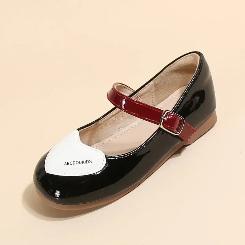Leather Kids Flats Shoes for Girls Party
