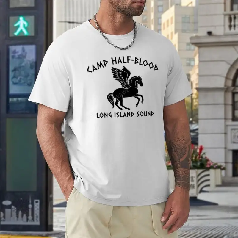 camp half blood long island sound T-Shirt graphic t shirts summer top animal print shirt for boys Men's t-shirt