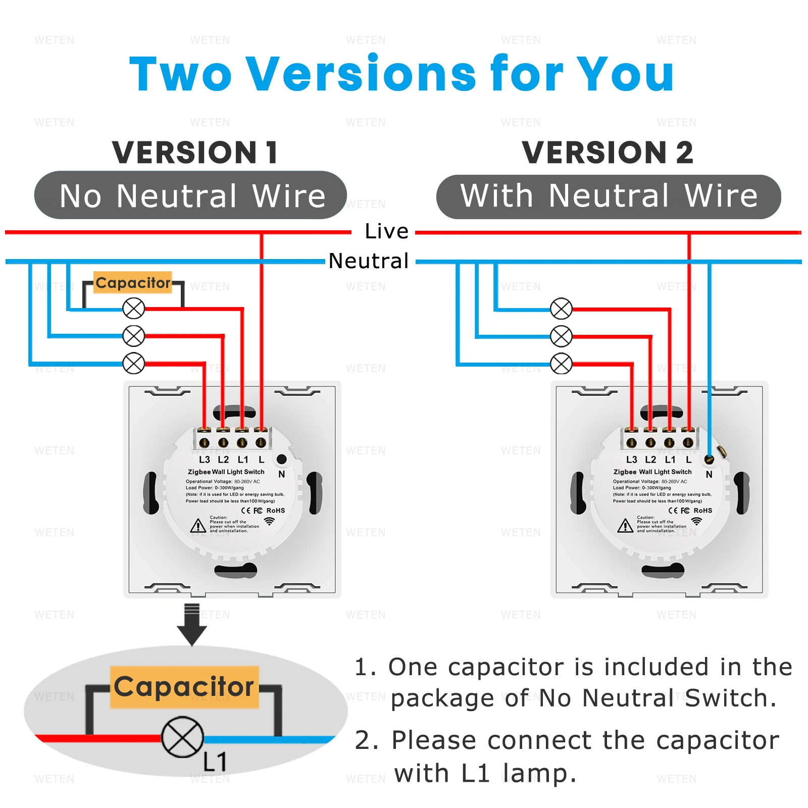 Zigbee Wall Touch Light Switch No Neutral 433rf For Tuya Hub Sonoff Zigbee Bridge Smartthings Home Assistant Via Zigbee2mqtt Home Automation Modules Aliexpress