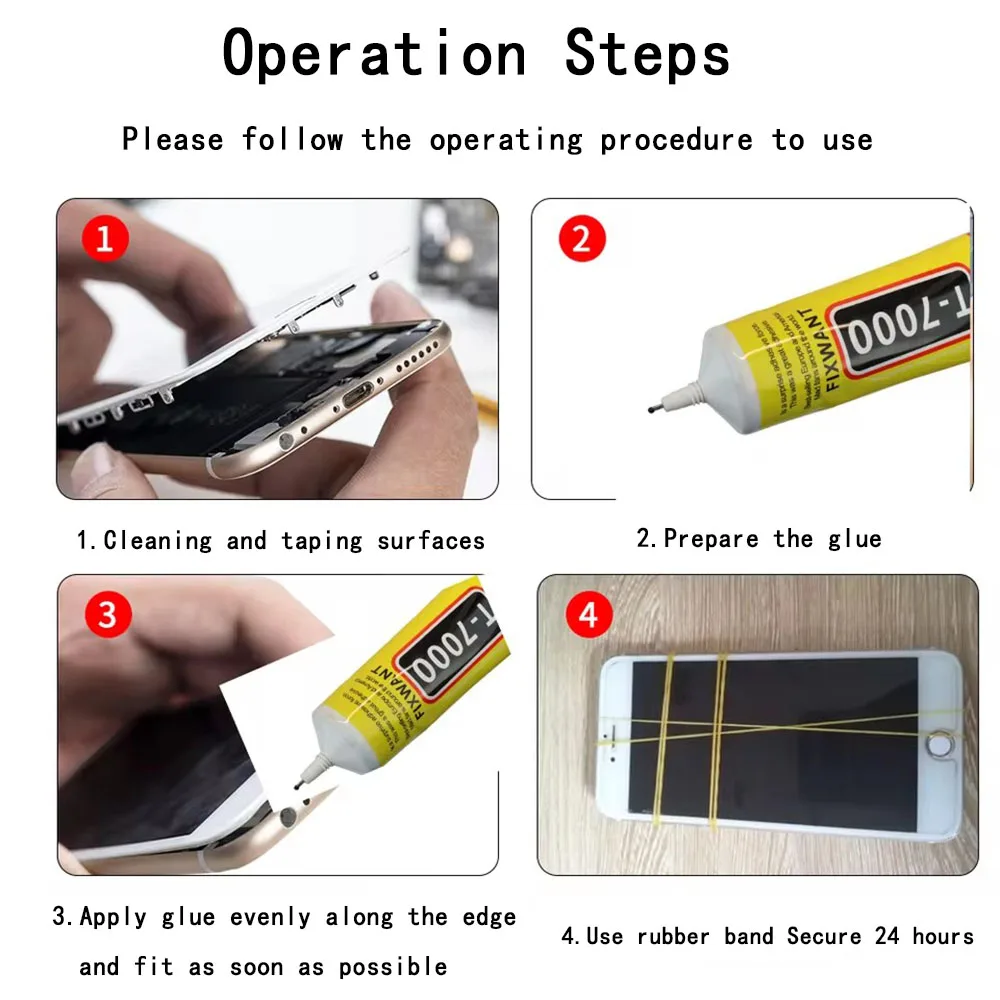Universal Black Adhesive Glue for Electronics and DIY Projects – Multi-Size Options Available