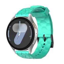 Sporty Silicone Football Pattern Band - 20mm/22mm Strap for 22mm width band (Water duck)