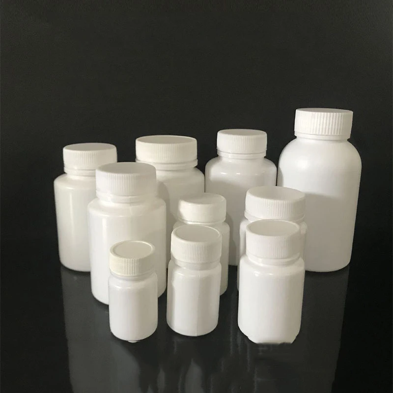 50PCS PE Seal Bottles 15ml 20ml 30ml 40ml 50m 60ml 80ml 100ml Empty White Solid Powder Medicine Pill Vials Reagent Containers 12 bottles of drawing powder diy powder luster powder pigment powder for diy powder