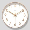 Simple digital clock With calendar wall clock quiet accurate travel time living room household wall hanging quartz clock 6514 2