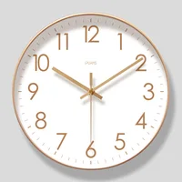 Simple digital clock With calendar wall clock quiet accurate travel time living room household wall hanging quartz clock 6514 2