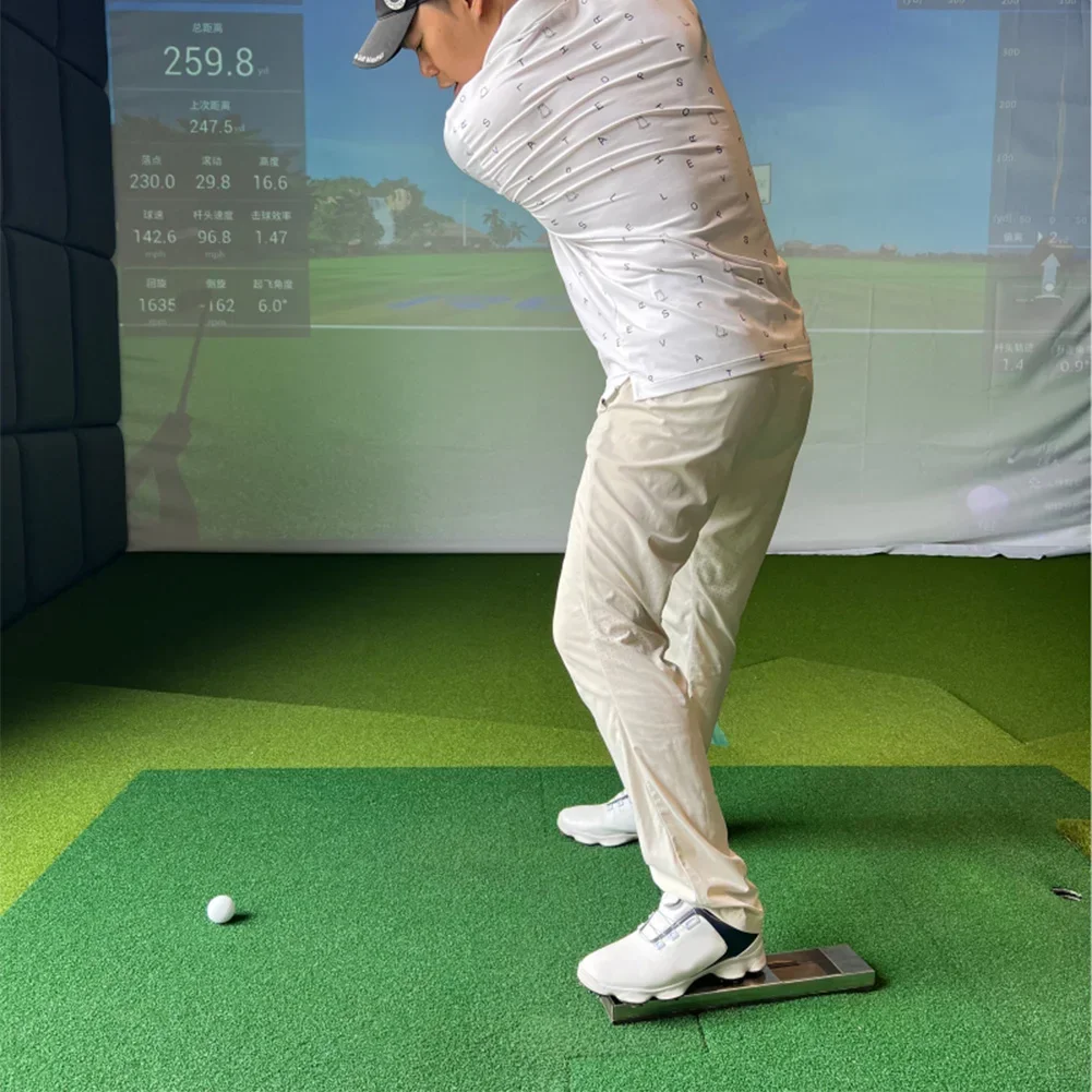 Golf Swing Training Auxiliary Pedal Removable Golf Swing Leg Gravity Pedal Posture Correction Trainer Supplies
