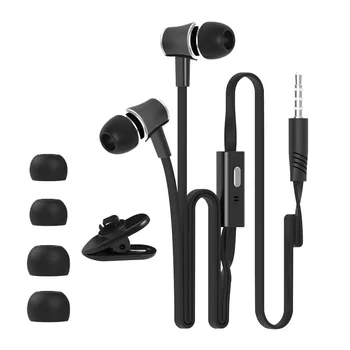 3.5mm 유선 헤드폰 마이크 포함, 엑스트라 베이스 이어폰, 스포츠 헤드셋, 인이어 이어버드, 삼성 샤오미 화웨이 갤럭시 S7 S8 용