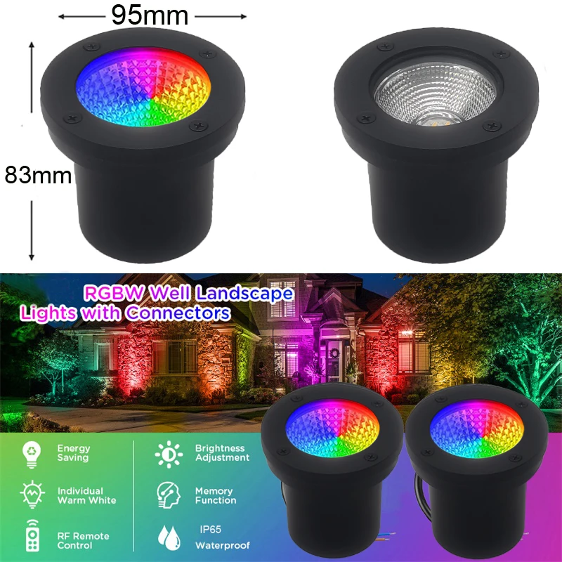 Rgb Warm Wit Led Ondergrondse Lamp Waterdicht Landschap Licht 10W In De Grond Light Path Tuin Yard Fence Dek outdoor Spotlight