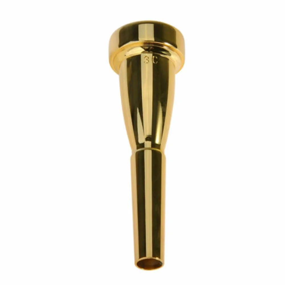 Trumpet Mouthpiece Professional Trumpet Mouthpiece 3C 5C 7C Size Gold Plating Design Suitable For Advanced Players