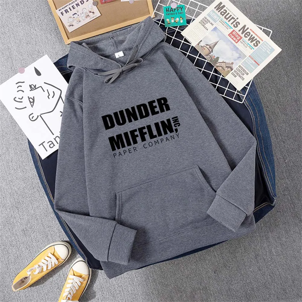 Dunder Mifflin Hoodie Men Women's Casual Sports Cool Hoodies Printed Fleece Oversized Hoodie Fashion Hip Hop Street Sweate 5