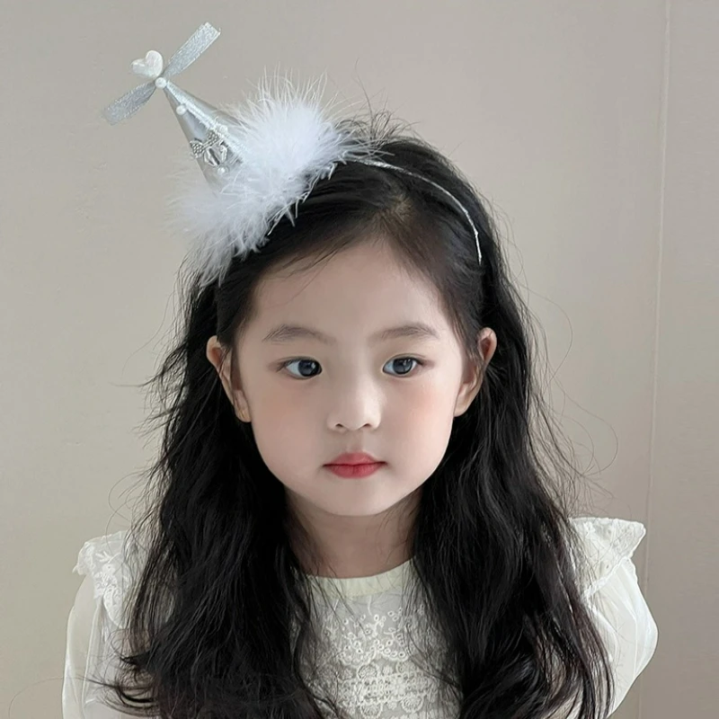 여아용 달콤한 레이스 헤어핀 리본 어린이 헤어 클립 머리 장식 생일 선물용 헤어 액세서리
