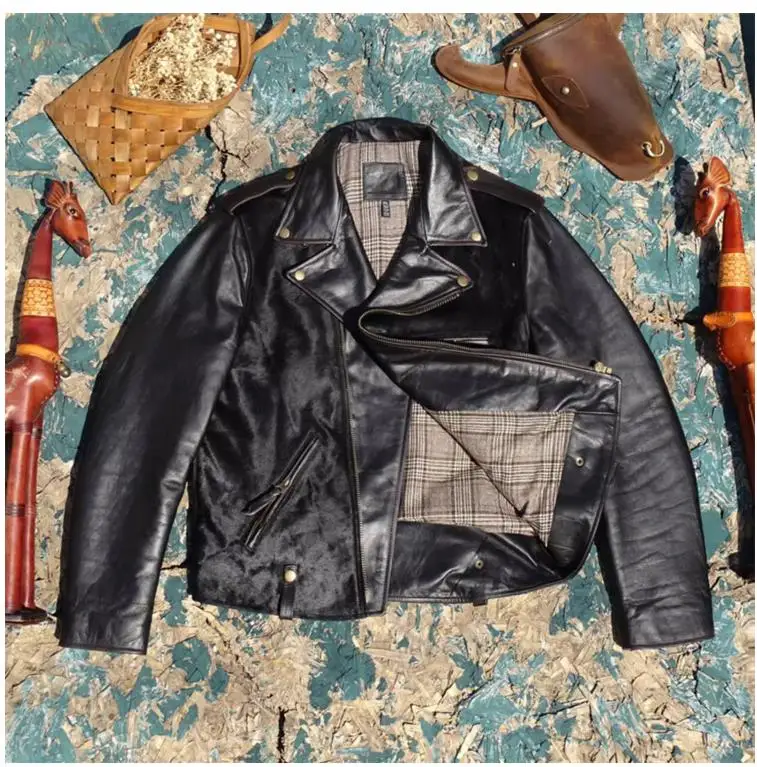 ジャケット・アウター Vintage ITALY Horsehide Leather Jacket Chiodo