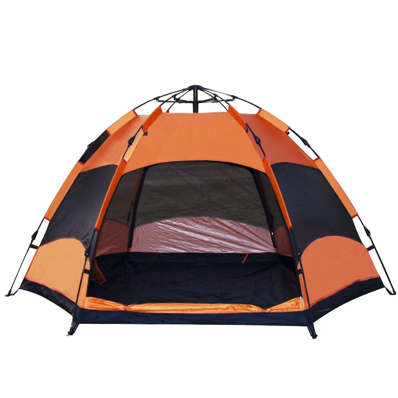 Big Space Outdoor Camping Tents 8-12 Persons Double Layers 2 Rooms 1 Living Room Luxury Waterproof Camping Tent