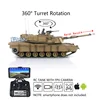 Heng Long 1/16 7.0 RC Tank Upgraded Barrel Recoil M1A2 Abrams RTR FPV 3918 360° Remote Control Vehicle Model TH17802-SMT2 1