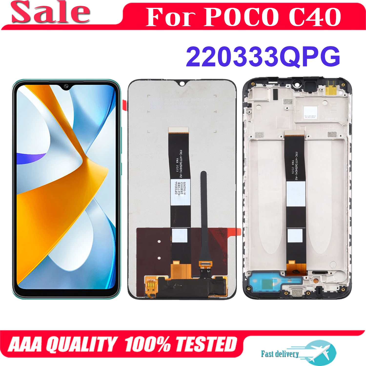 

6.71" Original For Xiaomi POCO C40 220333QPG LCD Display Touch Screen Replacement Digitizer Assembly For POCOC40 LCD