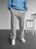 Men's new business casual solid color waffle rope straight jogging pants suitable for shopping and casual pants 6
