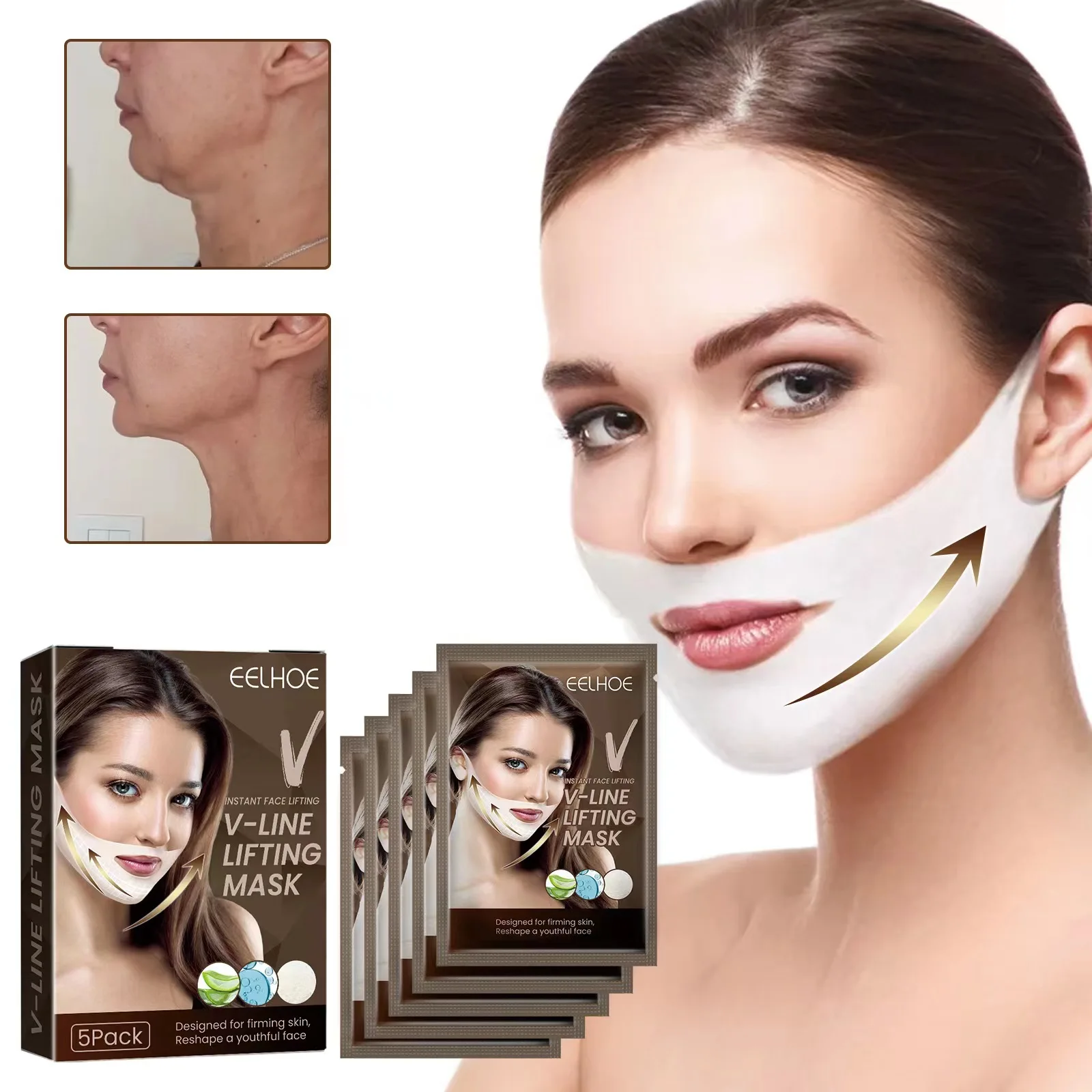 Face Lifting Masks V Shaping Face Chin Firming Moisturizing Anti Aging V Shape Face Lift Up Mask Skin Care Treatments Masks Female_voghion.com