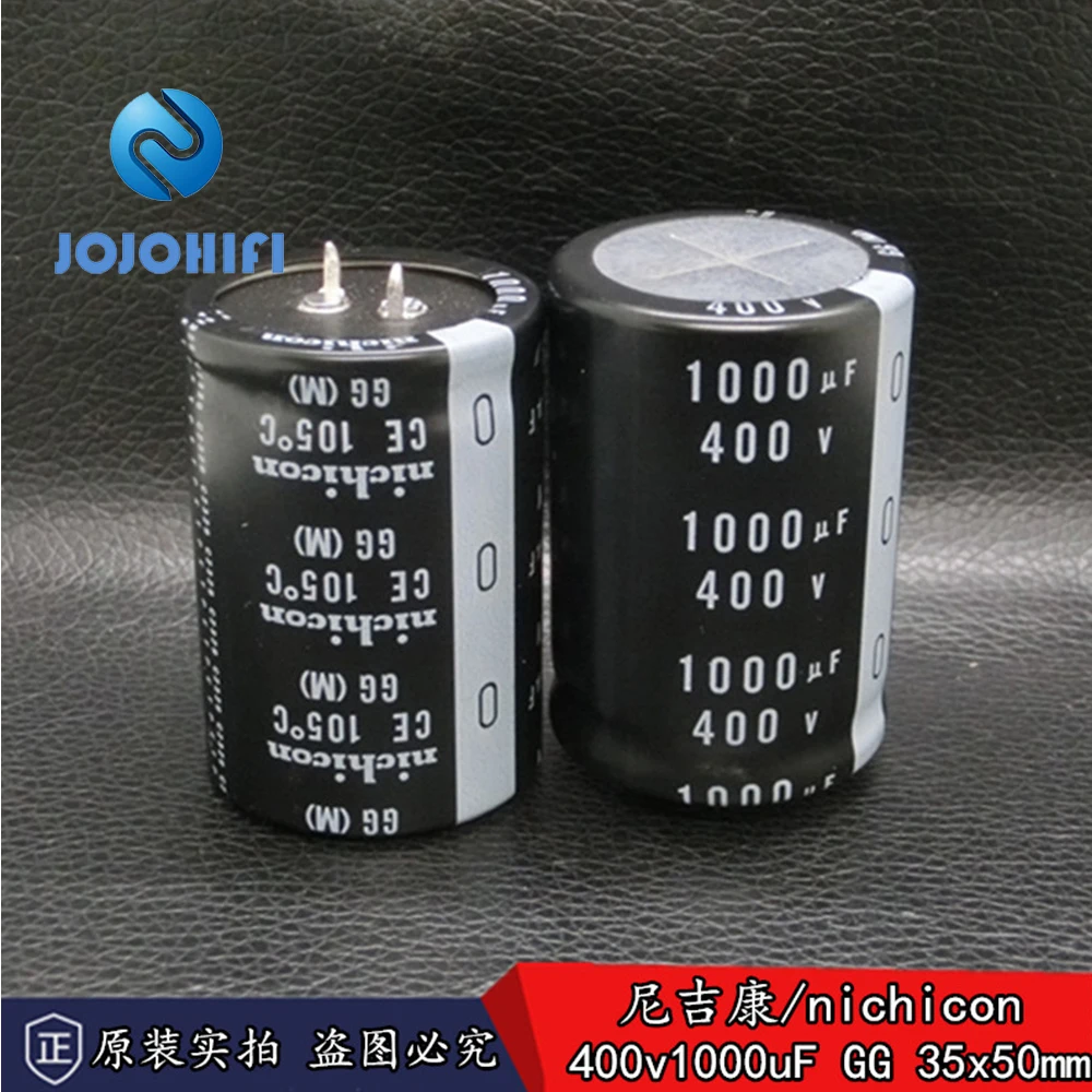 2pcs-6pcs Nichicon GG 400v 1000uF 400V 35X50mm Pitch 10mm 105 ℃  Audio Electrolytic Capacitors 2pcs 10pcs 22x30mm 400v 100uf 100uf 400v nichicon 105 ℃ new audio power amplifier board horn electrolytic capacitors