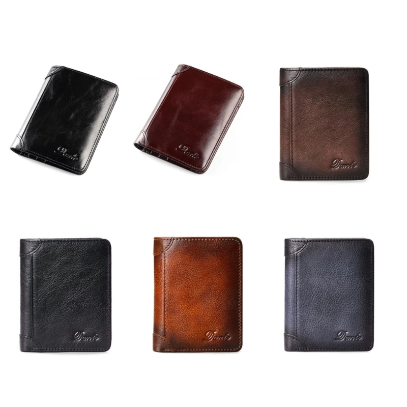 

X4FF RFID Blocking Wallet for Men Leather Credit Card Holder Travel Coin Purse