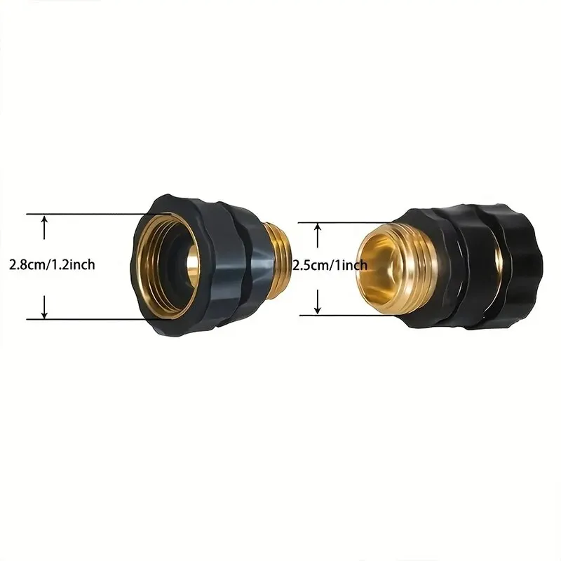 Garden Hose Connector 1set Garden Hose Quick Release Connect Coupler Metal Hose Fitting Quick Connector 3/4