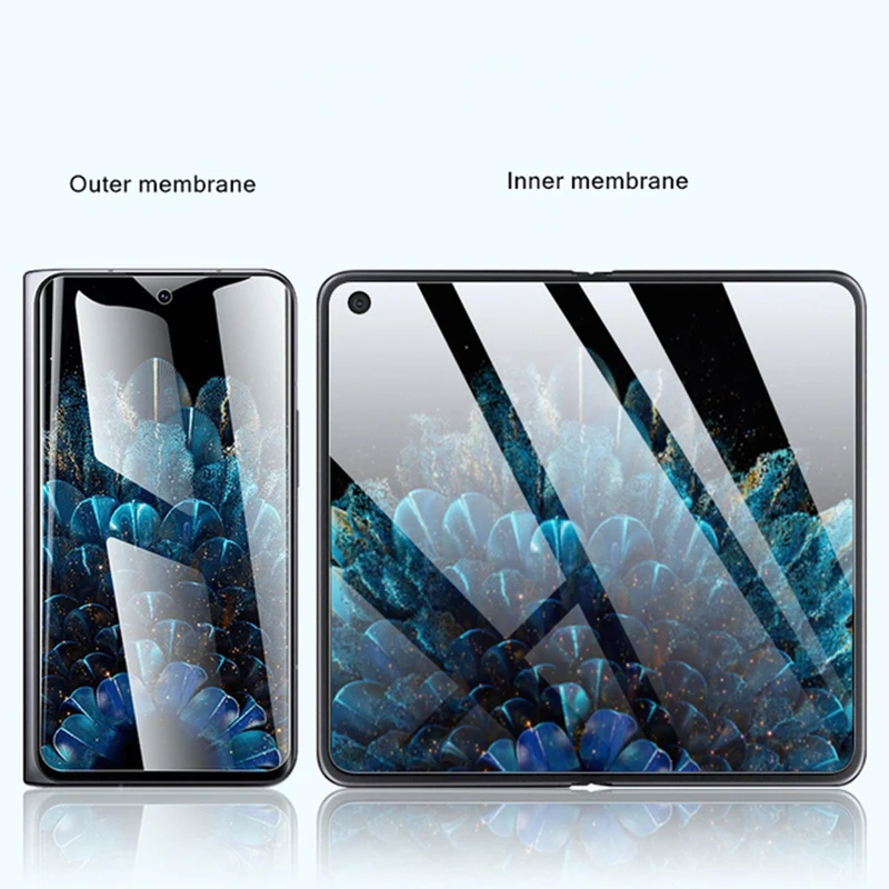 2 in 1 Inner Front Frosted Matte Hydrogel Film For OPPO Find N 2 3 N2 N3 Oneplus OPEN 5G HD Clear TPU Soft Screen Protector - 1