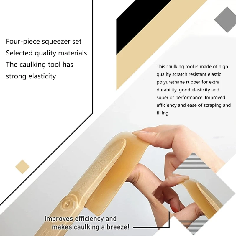 Handy Caulking Tool set Sealant Finishing Tool set Multi Purpose Tool Set Convenient for Removal Cleaning & Shoveling Dropship