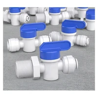 1/4 "3/8" 1/2 "ชายหญิงด้ายวาล์ว RO Backwash FITTING SWITCH Quick Connector กรองน้ํา Recerse Osmosis อะไหล่ 3