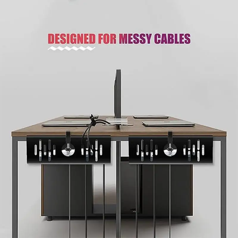 

Cable Management Tray Cable Containment Tray Organizer Box Sturdy Computer Cord Organizer Desk Wire Management Cord Organizer