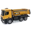 Huina 2.4g 1:14ten Chan Large Remote Control Engineering Toy Car Alloy Car Child Beach Toys Electric Remote Control Dump Trucks 3