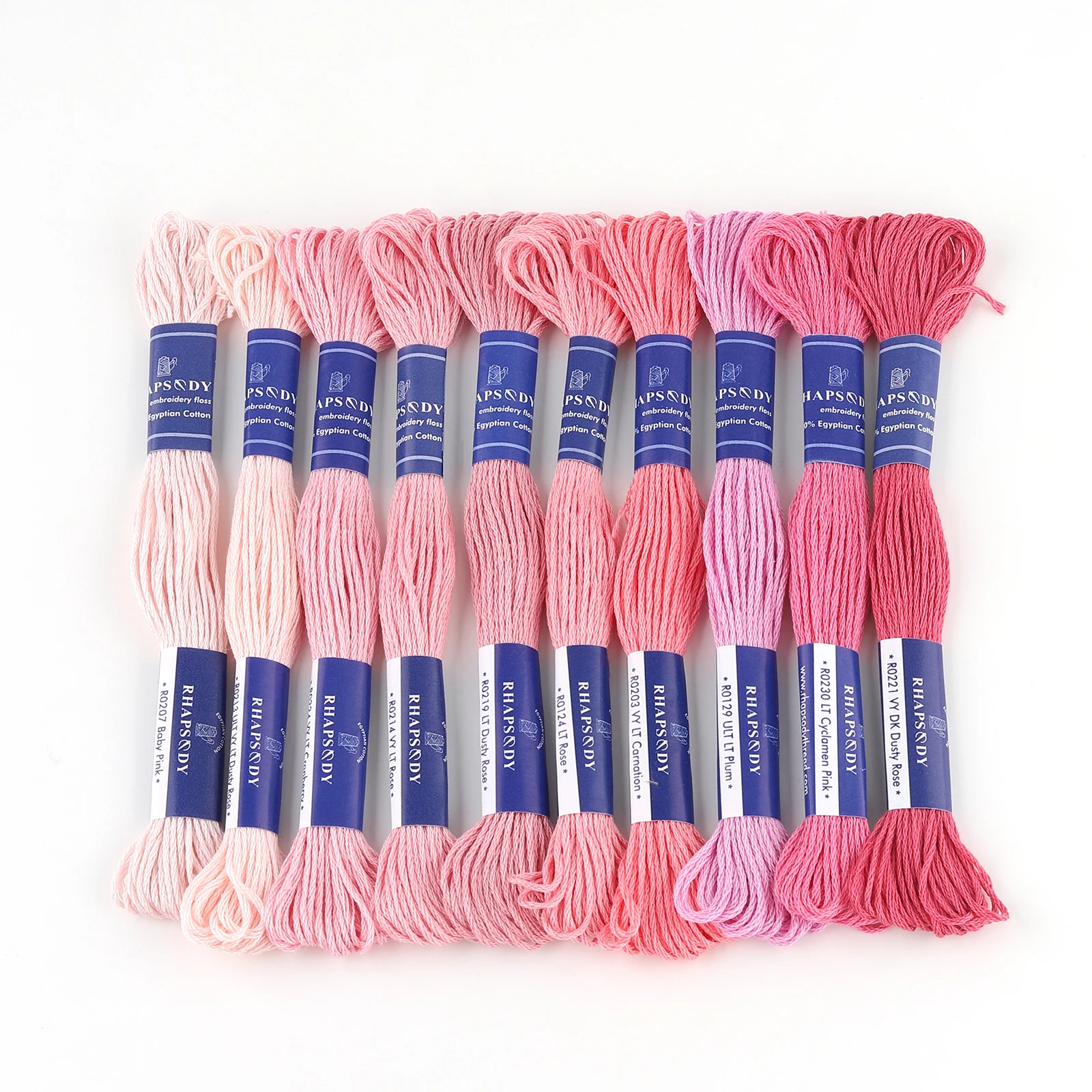 Premium Egyptian Cotton Embroidery Floss - 6 Strand, 8 Meters, Double Mercerized and Singed for Superior Cross Stitch and Sewing
