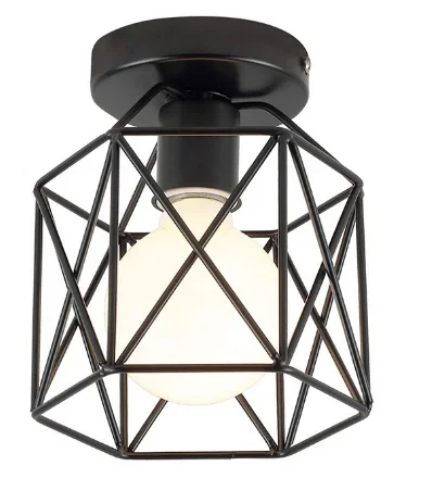 Industrial Retro Pendant Light - Hollow Out Ceiling Lamp for Living Room  Restaurant