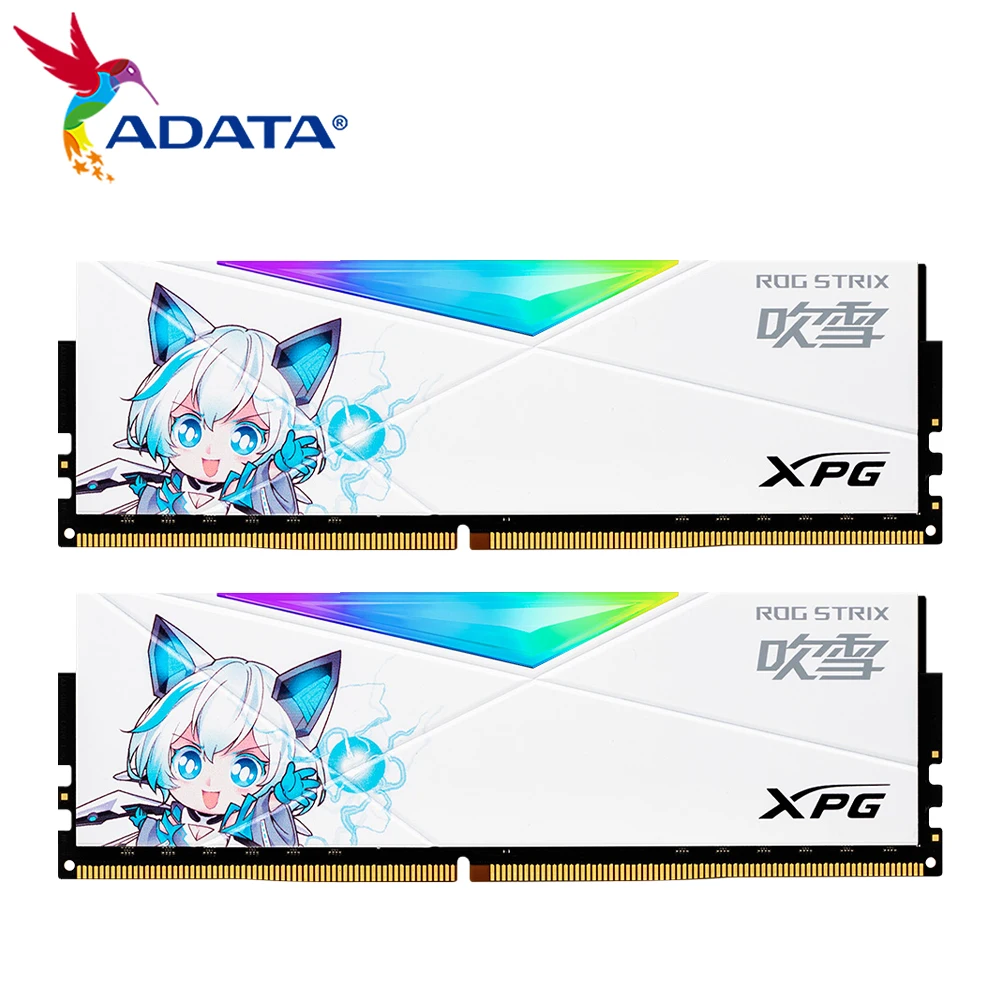 100% 오리지널 ADATA D50 DDR4 RGB 메모리, 데스크탑용 고속 컴퓨터 램 XPG ROG STRIX D50 ddr4, 8GB x 2 3600MHz
