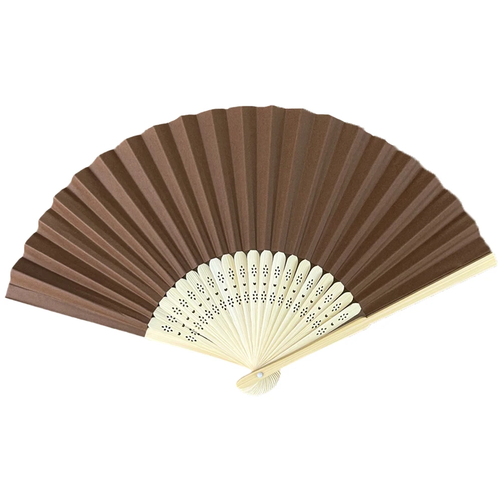 Bamboo Paper Hand Fan for Wedding Birthday Summer Party